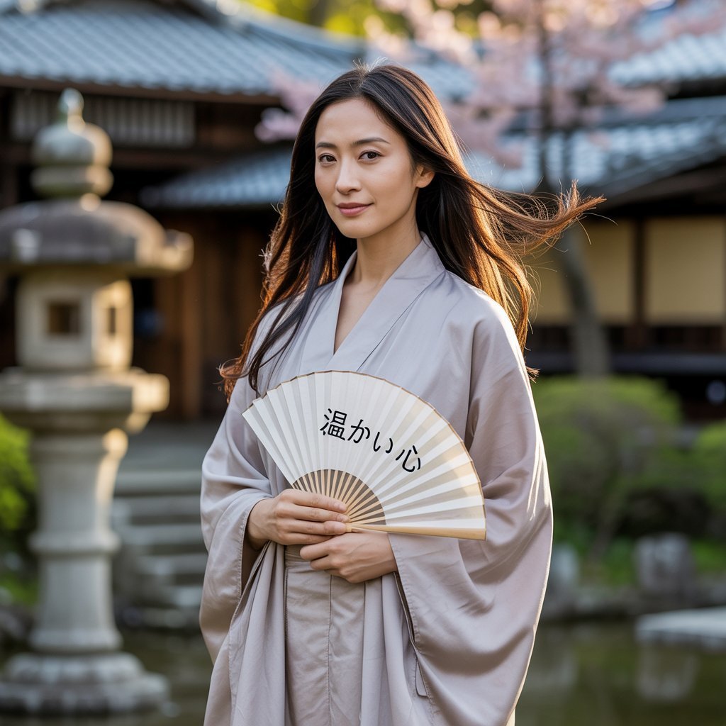 日差しの中で笑うAI彼女